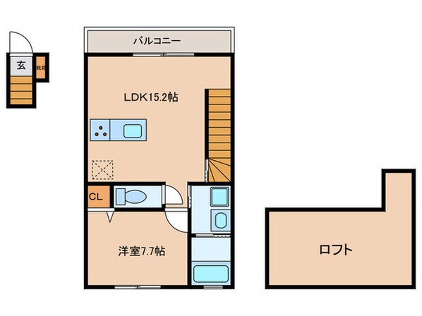 ラフィネ岡崎の物件間取画像